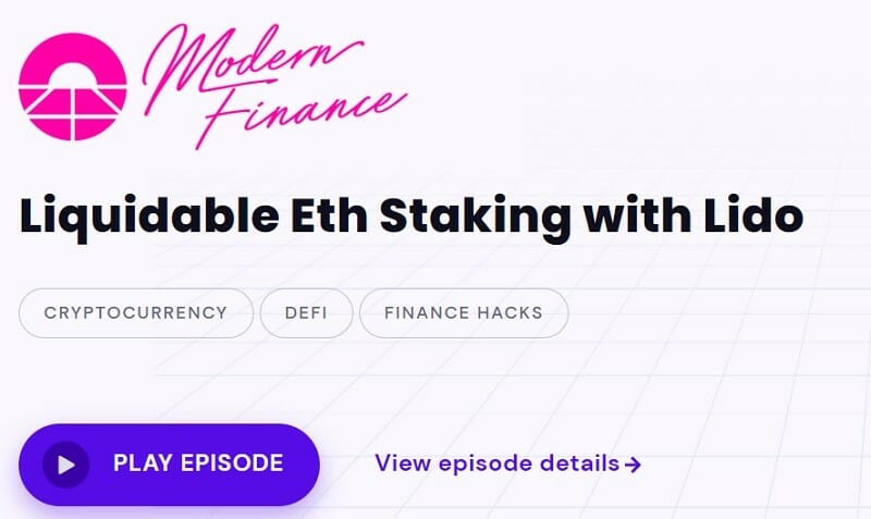 Modern Finance Best NFT Podcast For Beginners
