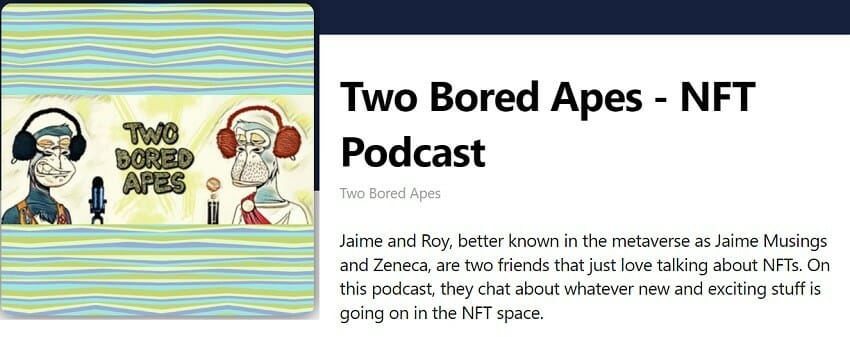 Two Bored Apes NFT Podcast A World Of Observation