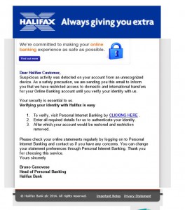 Halifax phish email