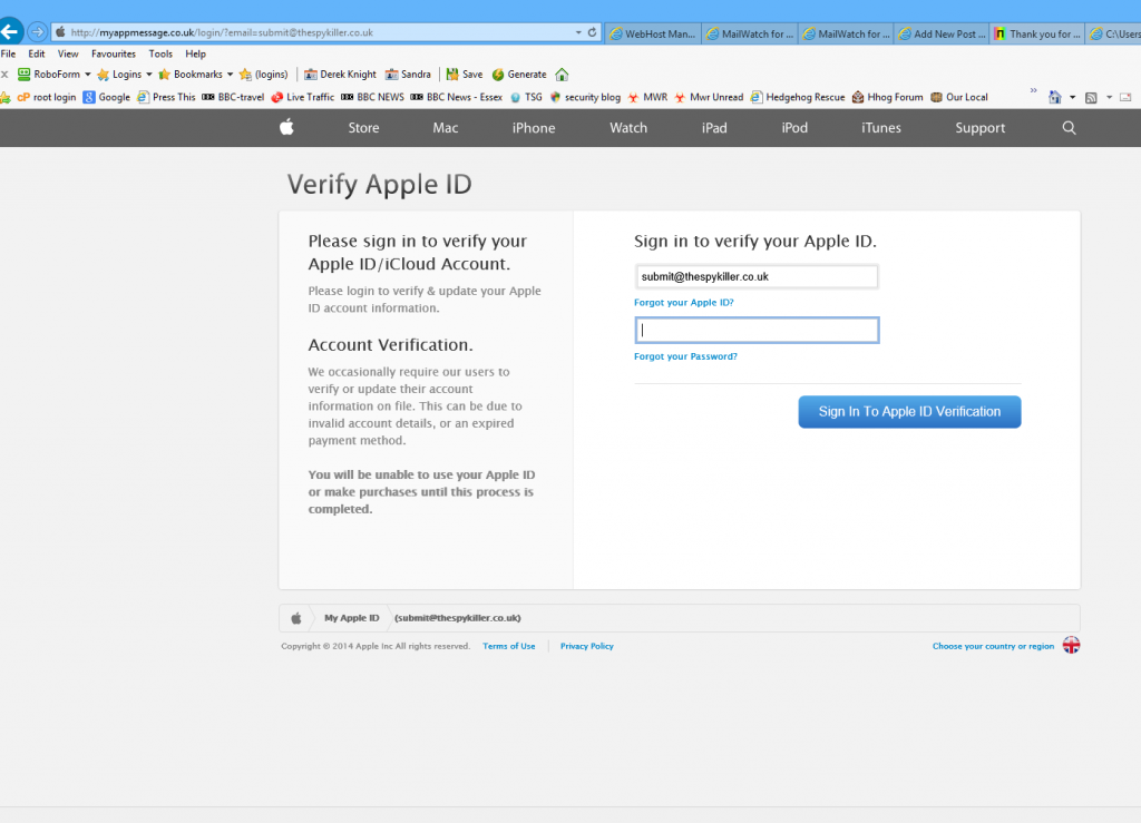 Verify apple IDs