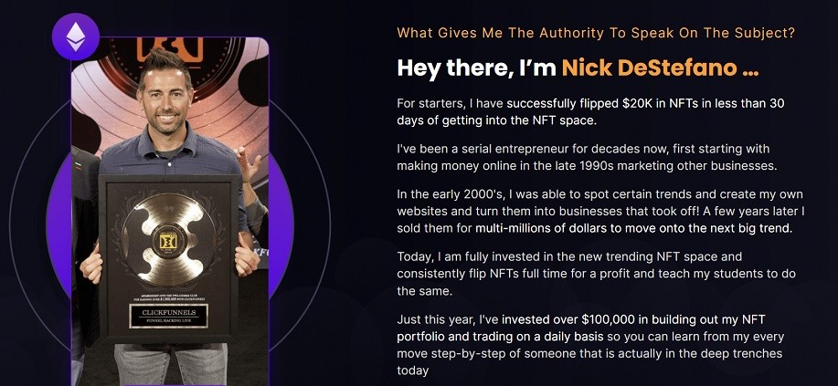 Learning More About NFT Ninja Owner Nick DeStefano